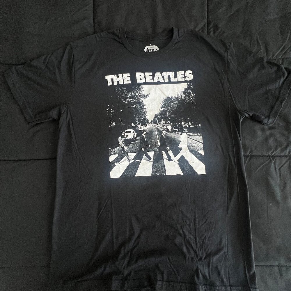 The Beatles Abbey Road Black and White T Shirt